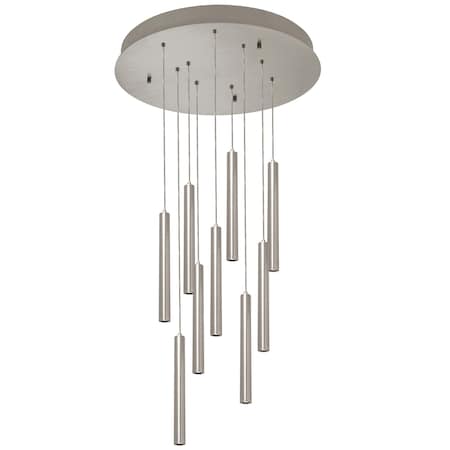 Afx Eli Nine Pendant, 81W 120 277V, Satin Nickel ELIP01L30UDSNRND9